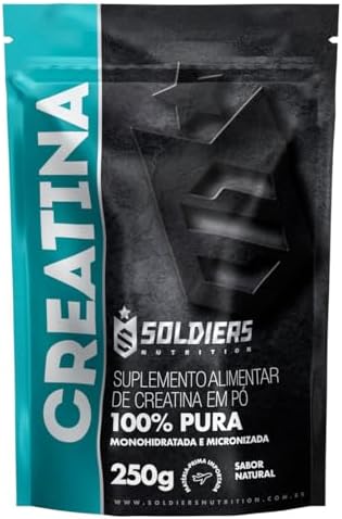 Creatina Monohidratada 250g – 100% Pura Importada – Soldiers Nutrition