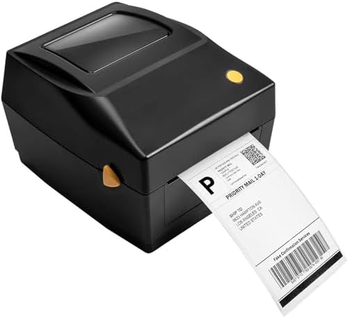 Impressora De Etiquetas Termica Sem Ribbon, DT426B Impressora de etiquetas de remessa com suporte integrado, fabricante de etiquetas térmicas