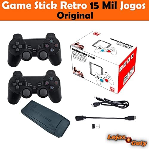 Vídeo Game Retro Gamer Stick +10Mil Jogos 2 Controle sem fio – HDMI Não Trava