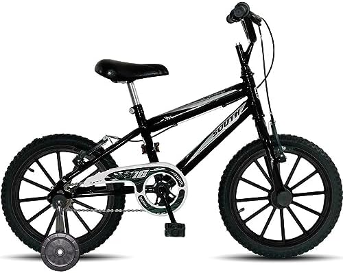 Bicicleta Aro 16 Infantil South Ferinha para Meninos – Preto
