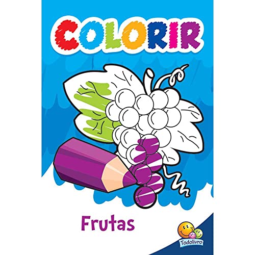 caderno de frutas para colorir