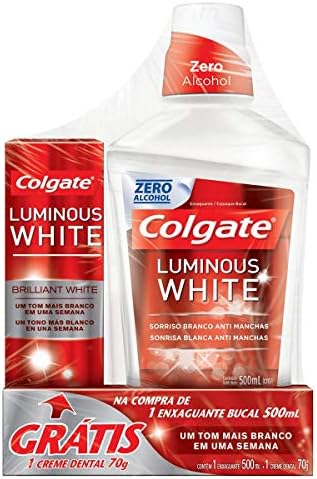 COLGATE Enxaguante Bucal Para Clareamento Colgate Luminous White 500Ml Promo 1 Creme Dental