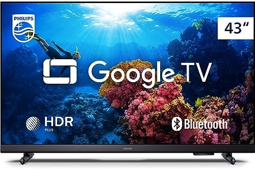 Smart TV Philips 43″ Full HD 43PFG6918/78, Google TV, Comando de Voz, HDR, 3 HDMI, Wifi 5G, Bluetooth
