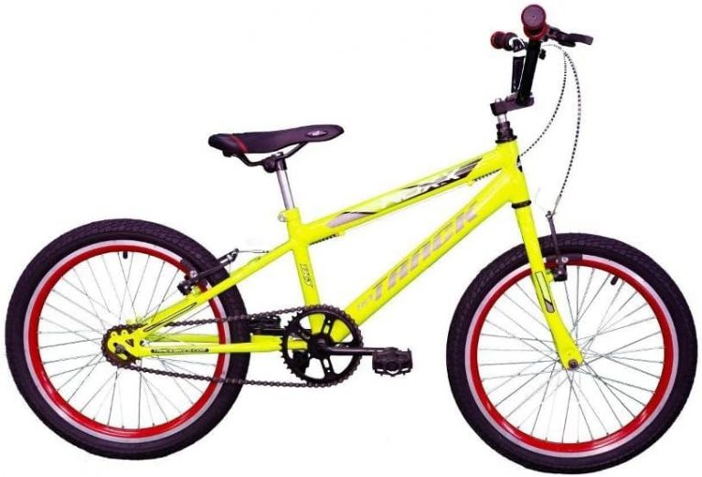 Bicicleta Aro 20 Noxx Amarela Neon Rodas Aero Cross BMX Track Bikes