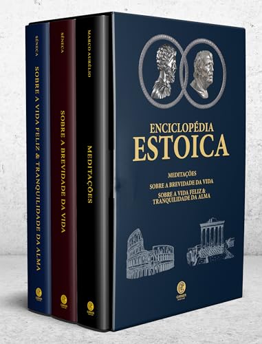 Biblioteca Estoica – Box com 3 Livros – Edição de Luxo Almofadada