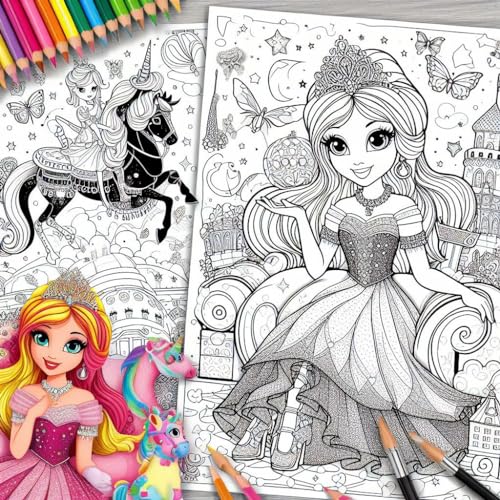 Desenhos Para Colorir – PRINCESAS: CONTEM 15 PAGINAS PARA COLORIR PDF
