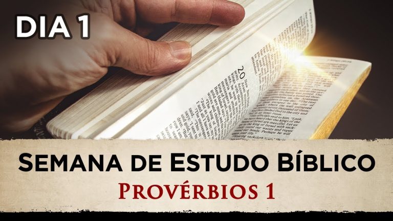 SEMANA DE ESTUDO BÍBLICO – Provérbios 1 – (1º DIA)