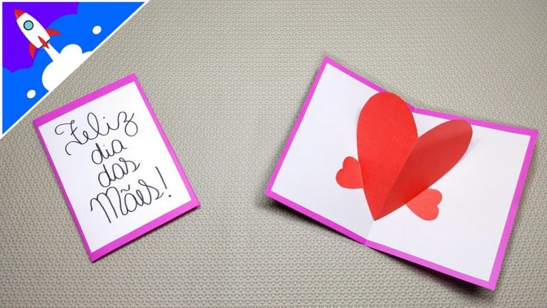 Como fazer um cartão de Dia das Mães – Cartão Pop-up