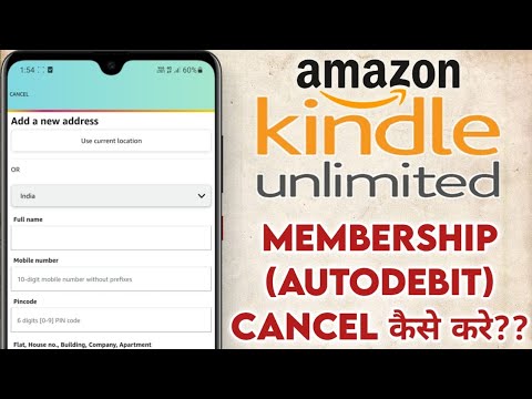 amazon kindle unlimited membership kaise cancel kare? how to stop autodebit subscription on amazon?