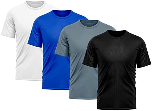 Kit 4 Camisetas Masculina Dry Fit Proteção Solar UV Básica Lisa Treino Academia Ciclismo Camisa