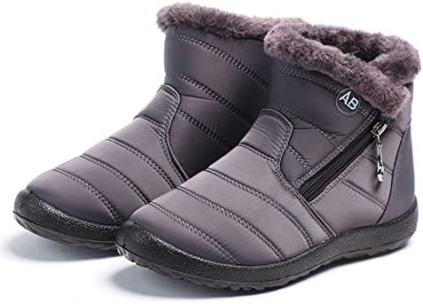 JMSUN botas Femininas de neve inverno impermeável grossas e quentes, pelúcia quente calçados casuais sapatos ​​ultraleves