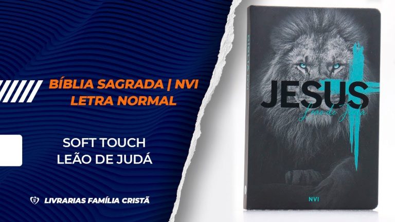 Bíblia Sagrada | NVI | Letra Normal | Soft Touch | Leão de Judá – Livrarias Família Cristã