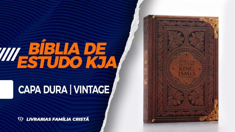 Bíblia de Estudo KJA | King James Atualizada | Letra Hipergigante Vintage – Livrarias Família Cristã