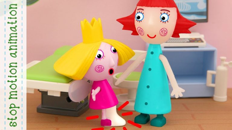 Holly fell off a skateboard, Holly hurt her leg Ben and Holly toys animation