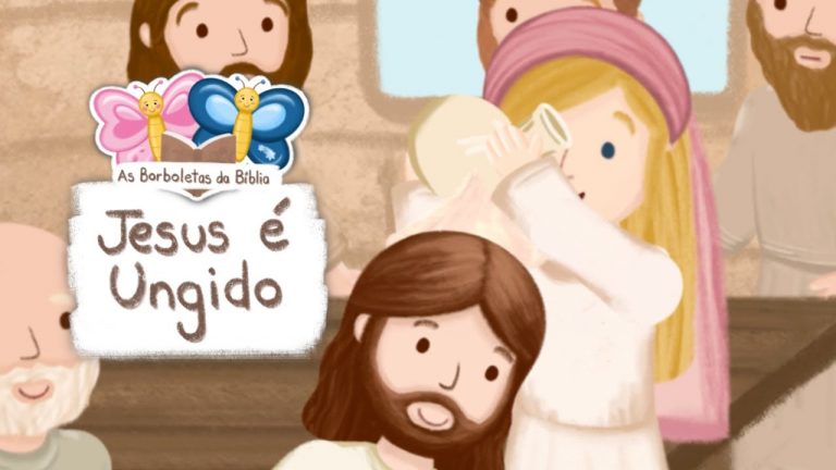 JESUS É UNGIDO em Betânia · DESENHO BÍBLICO INFANTIL KIDS · HISTÓRIA DA BÍBLIA PARA CRIANÇAS