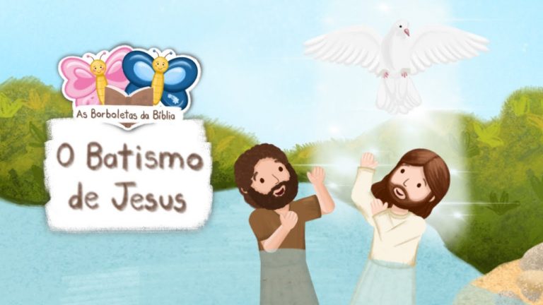 O BATISMO DE JESUS · DESENHO BÍBLICO INFANTIL KIDS · HISTÓRIA DA BÍBLIA PARA CRIANÇAS