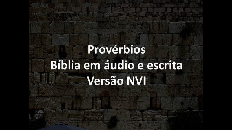 Provérbios Completo – Bíblia em áudio e escrita – Versão NVI