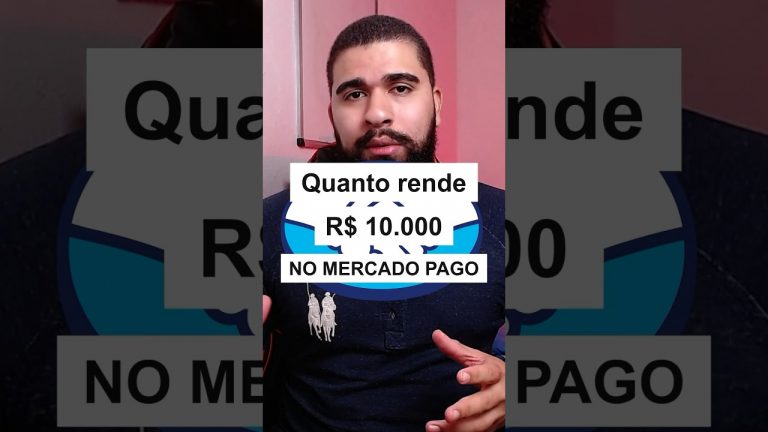 Quanto RENDE R$ 10.000 no MERCADO PAGO? #mercadopago #investimento #investir #shorts