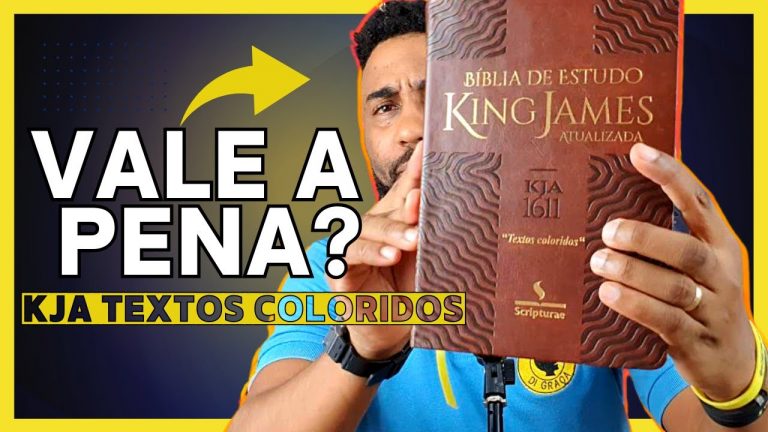 👑REVIEW – BÍBLIA KING JAMES ATUALIZADA – Textos Coloridos – Capa Luxo Marrom | Flávio Sacramento