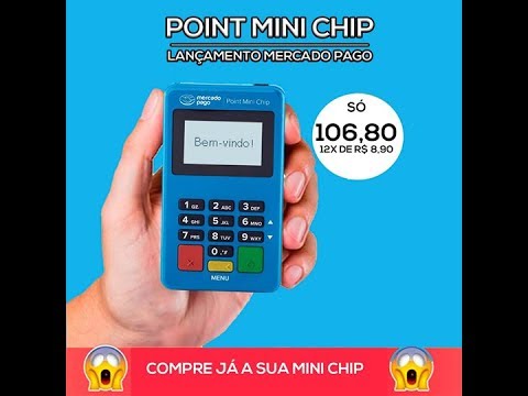 Point Mini Chip – A Maquininha De Cartão Do Mercado Pago Wi-fi & Chip Não Precisa De Celular