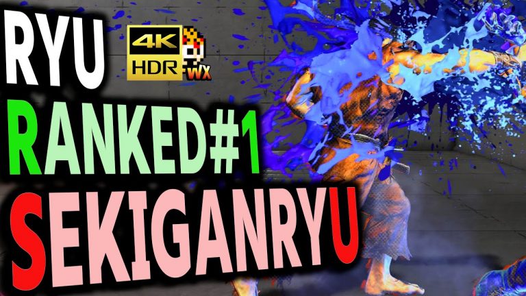 SF6: Sekiganryu  Ryu Ranked No1  VS Rashid | sf6 4K Street Fighter 6 Season2