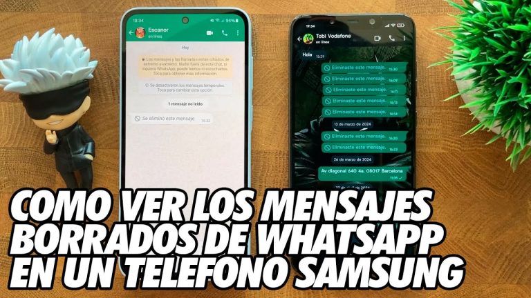 Como Ver los Mensajes Borrados de Whatsapp en un Telefono Samsung