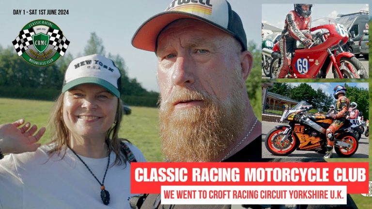 “Classic Speed Demons: Come with us to the Classic Motorcycle Racing Action at the Croft Circuit