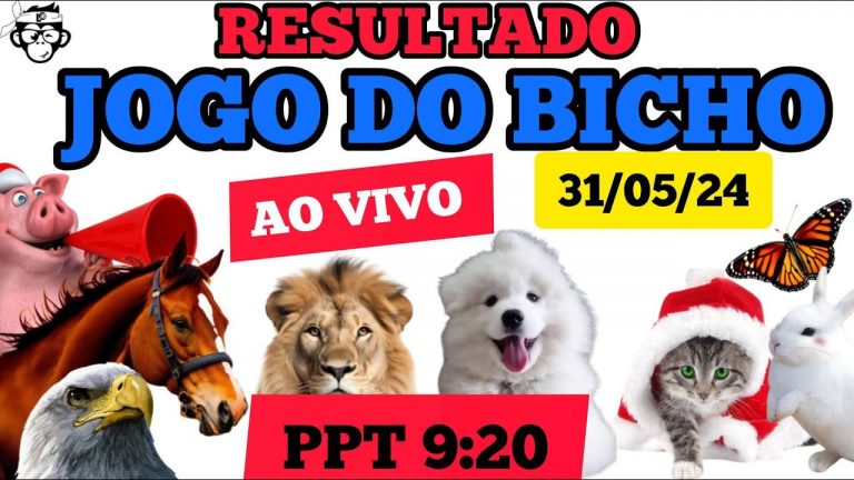 RESULTADO DO JOGO DO BICHO AO VIVO PPT 31/05/24