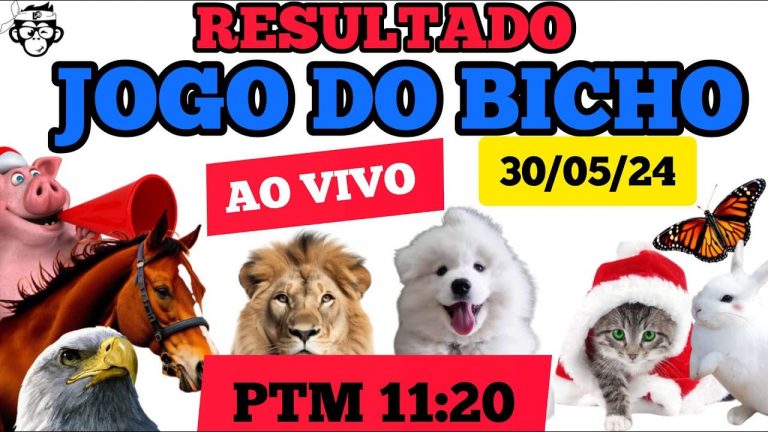 RESULTADO DO JOGO DO BICHO AO VIVO PTM 30/05/24