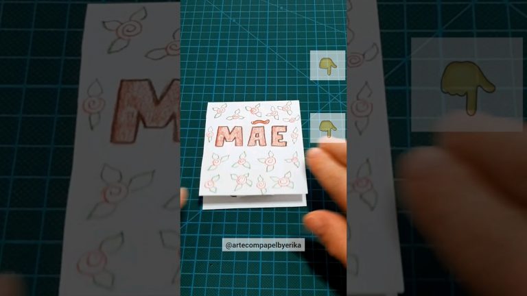 Como fazer um CARTÃO para o DIA DAS MÃES de papel em ORIGAMI / How to make a mother's day card