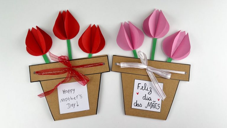DIY Mother’s Day Card / Cartão dia das mães / Cute gift