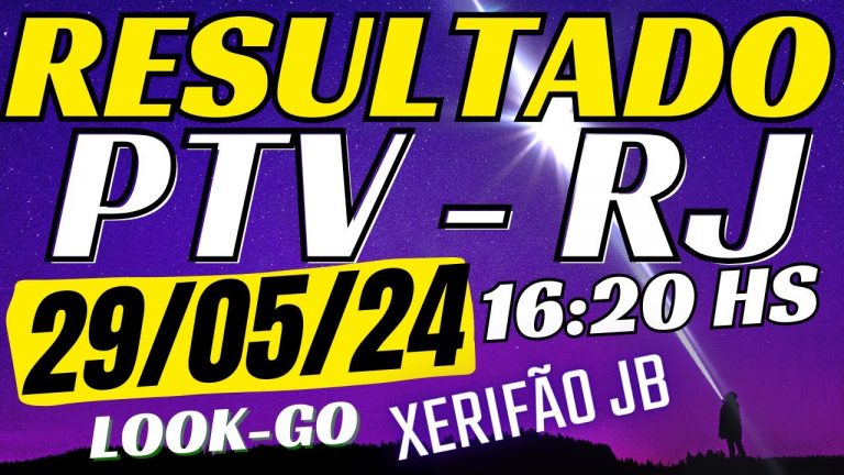 Resultado do jogo do bicho ao vivo – PTV – Look – 16:20 29-05-24