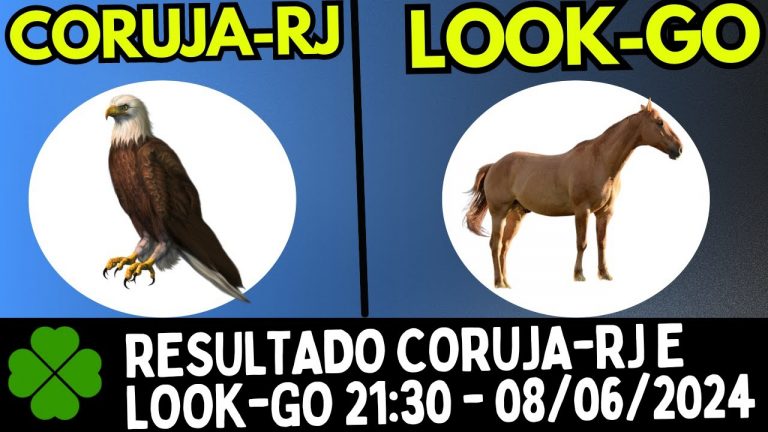Resultado Do Jogo Do Bicho CORUJA-RJ e LOOK-GOIÁS 21:30 – 08/06/2024
