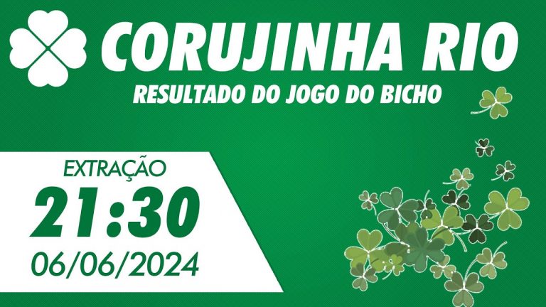 🍀 Resultado da Corujinha Rio 21:30 – Resultado do Jogo do Bicho Coruja RJ 06/06/2024