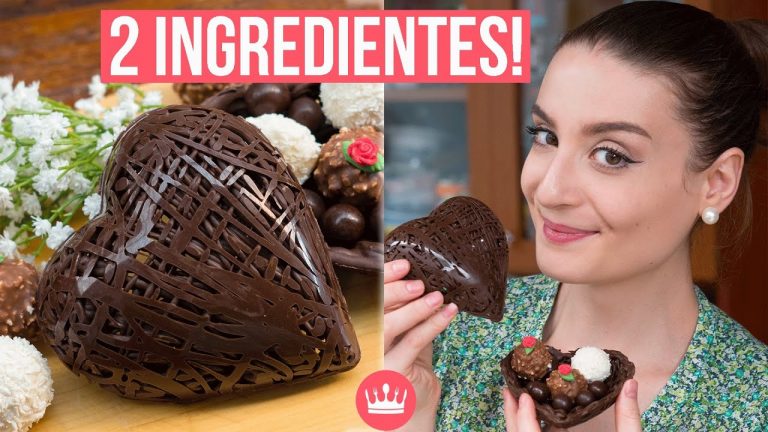CORAÇÃO RENDADO DE CHOCOLATE (Dia das Mães – Receita Presente) – Cozinha do Bom Gosto – Gabi Rossi