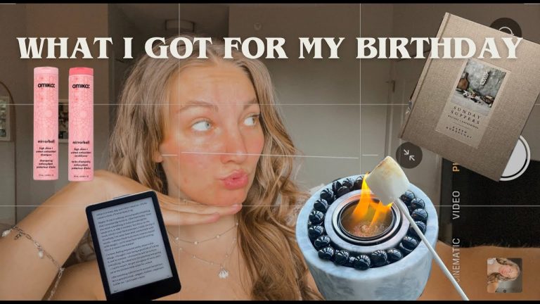 What I got for my 22nd birthday 🎂🎊 // amika, magnolia, kindle + more