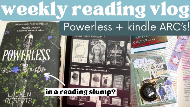 READING VLOG: KINDLE ARC's, POWERLESS, READ WITH ME! #readingvlog #reading #bookvlog #readwithme