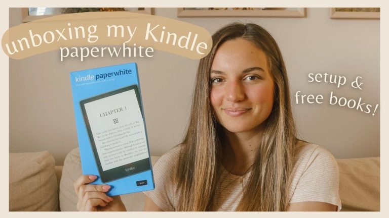 Kindle paperwhite unboxing ✨ setup, kindle unlimited, & free books!