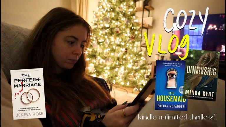 COZY READING VLOG! 3 kindle unlimited thrillers you *must read*