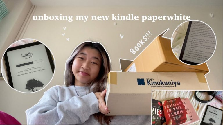 I bought a kindle paperwhite | new books :) | unboxing, set-up, review, case