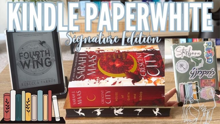 KINDLE PAPERWHITE UNBOXING + SETUP + TBR (2023 Signature Edition, Agave Green)