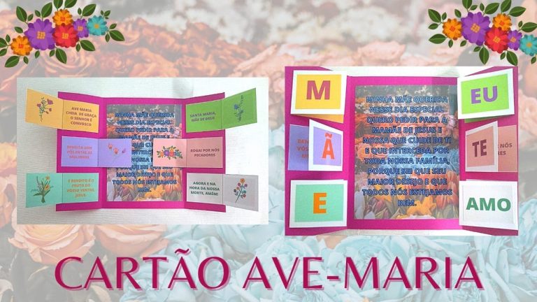 Cartão Ave-Maria para o Dia das Mãe 🌹