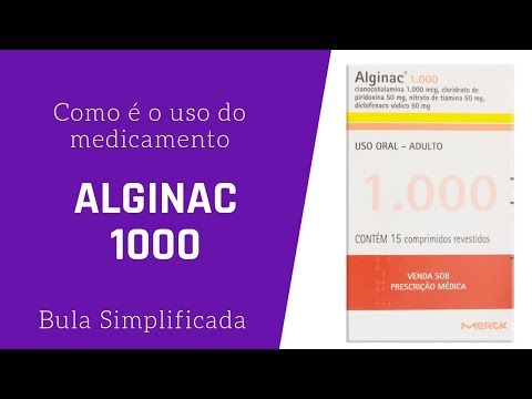💊 Bula do ALGINAC 1000! Como tomar ALGINAC 1000? Bula online, veja como funciona este medicamento!