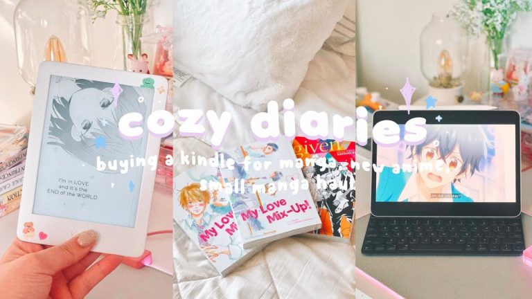 cozy diaries | buying a kindle for manga, new anime, & small manga haul