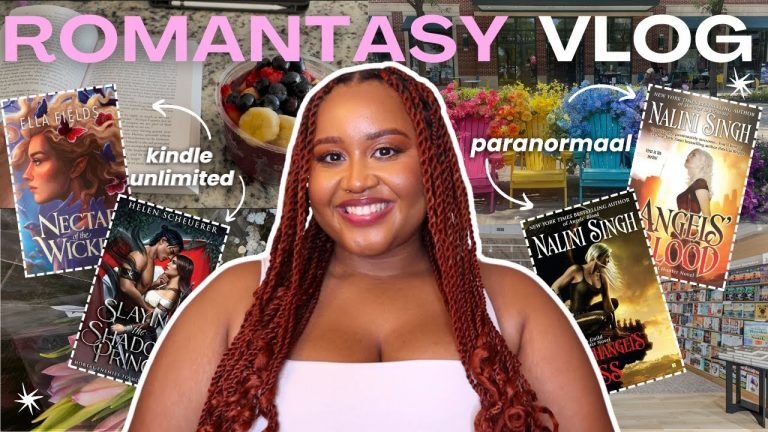 fantasy romance reading vlog ✨🦋 | fairyloot romantasy, kindle unlimited, paranormal fantasy