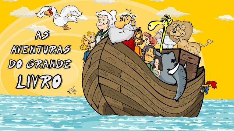 A Arca de Noé em desenho animado, em português, desenho infantil bíblico para a Escola Dominical