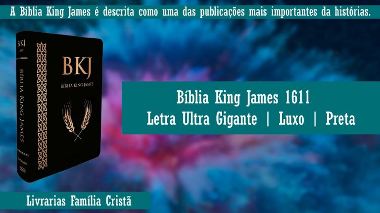 Bíblia King James 1611 | Letra Ultra Gigante | Luxo