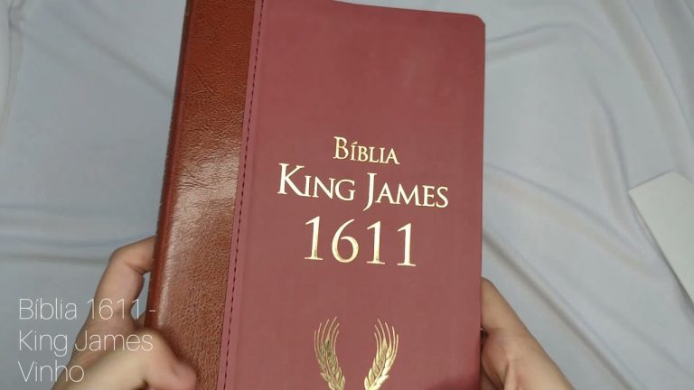 Bíblia King James 1611 – Ultrafina Ampliada Vinho | 100% Cristão
