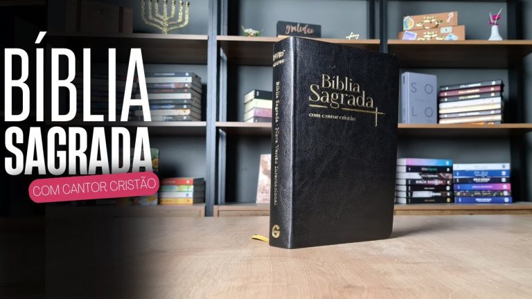 Bíblia Sagrada Com Cantor Cristão | NVI | Letra Grande | Capa Luxo Preta