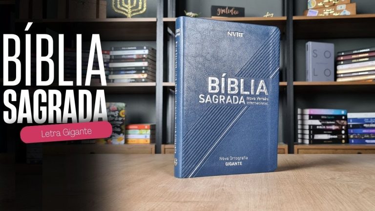 Bíblia Sagrada | NVI | Letra Gigante | Capa Luxo Azul
